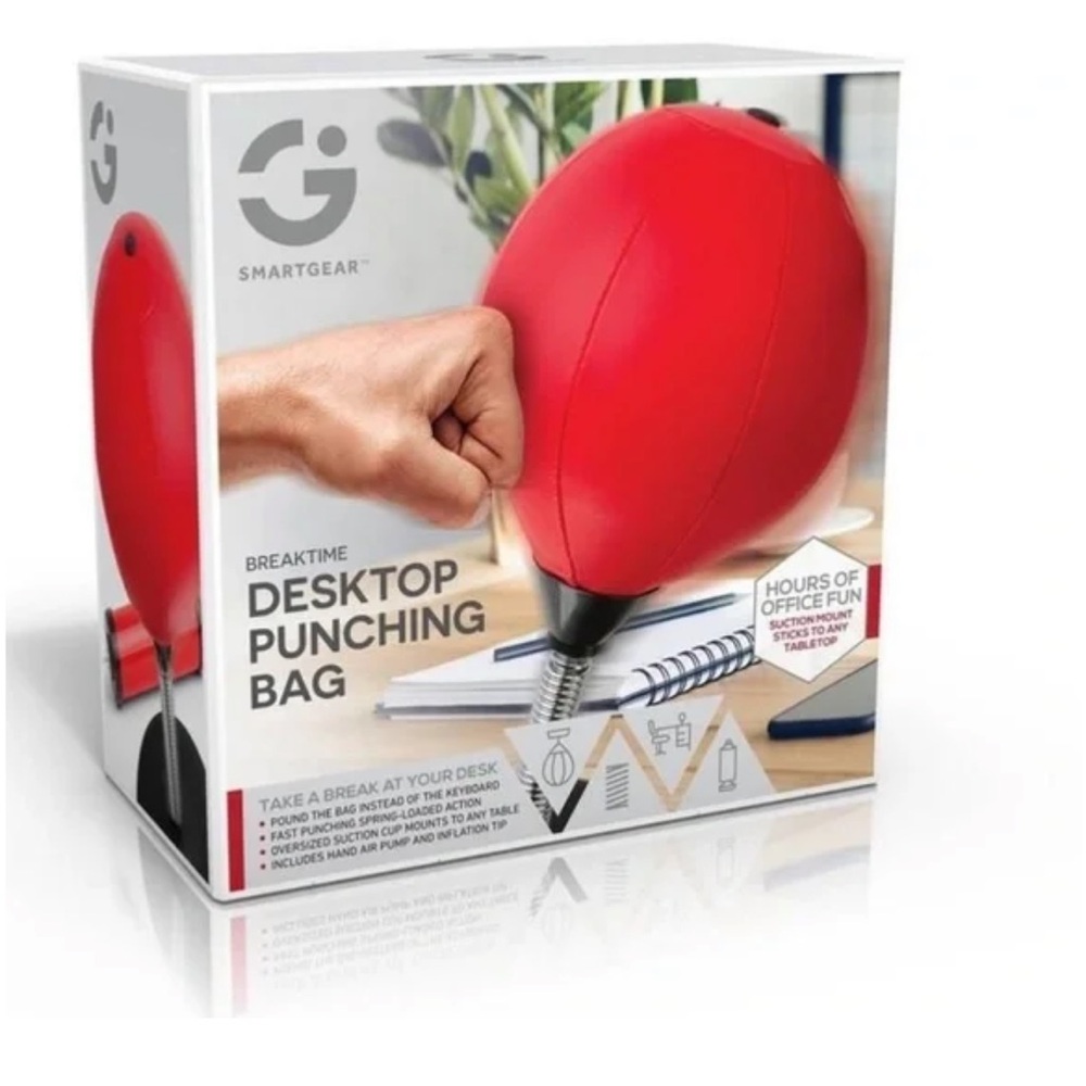 🆕 Red Desktop Punching Bag
